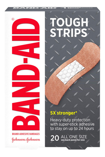 Band-aid Brand Tough Strips - Vendaje Adhesivo Para Pequenos