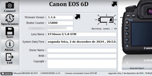 Canon 6d Fullframe - Único Dono 16k Clicks - Muito Conservad (Usado)