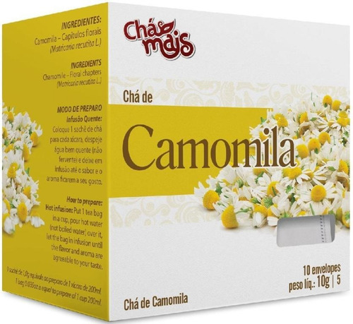 Kit Com 3 Chá Camomila 10 Sachês 10g Chá Mais