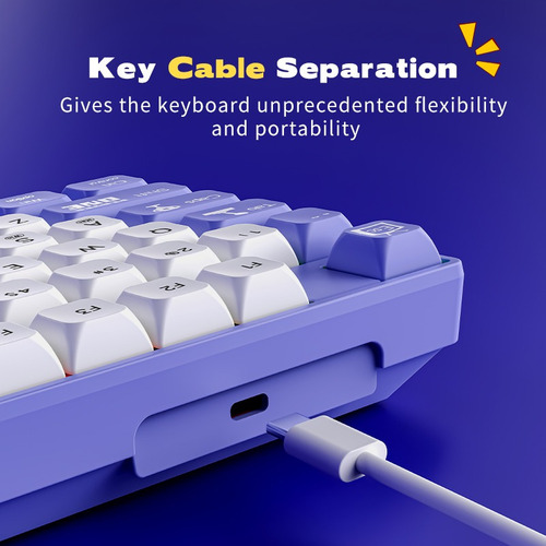 Xing Teclado Mecánico Con Cable Ak870mc Con Interruptor