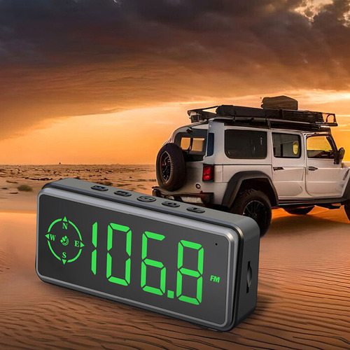 F Hud Gps Speed Display Car Bluetooth Hd Overspeed Head 0006