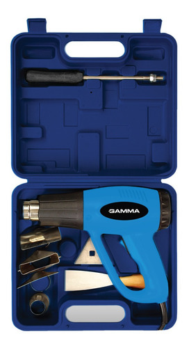 Imagen 2 de 9 de Pistola Calor Gamma G1935k 2000w Kit Maletin Accesorios Aire