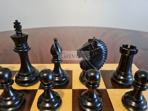 Ajedrez Piezas Madera Staunton Persia Ebony