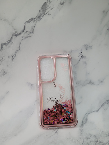 Funda Brillo De Agua Reforzada Para Samsung S24 Plus Rosa