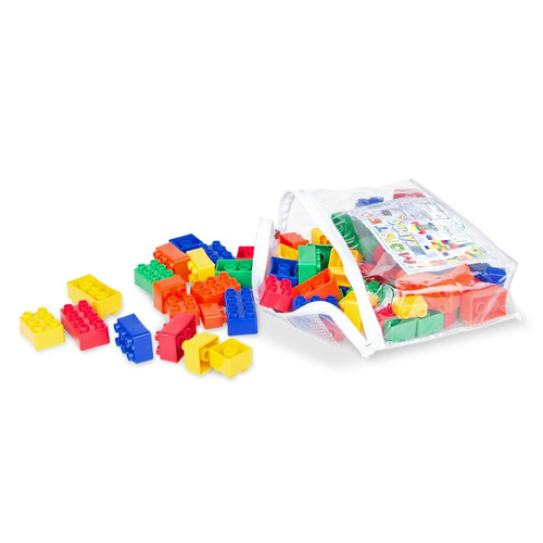 Monte Rápido 80 Pçs - Brinquedo Pedagógico Lego