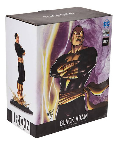 Black Adam 1/10 Iron Studios Adão Negro Dc Comics (Usado)