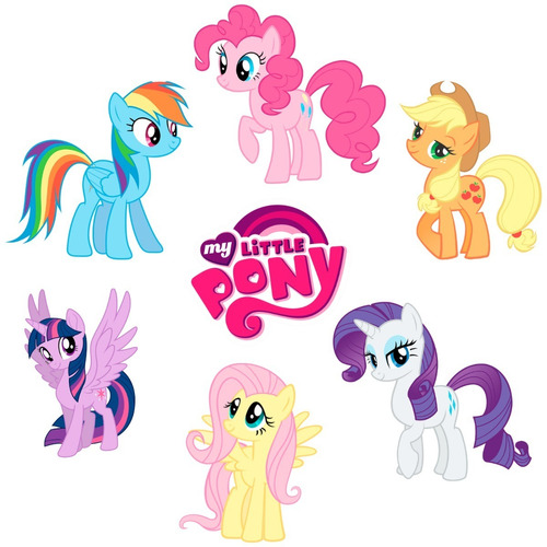 Figuras My Little Pony Base Rígida Kit 7 Pzas Coroplast