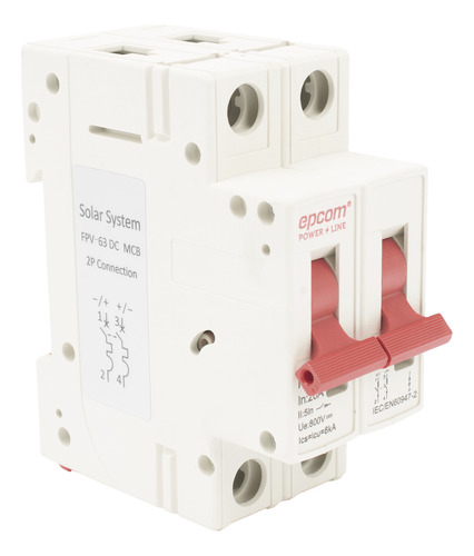 Protección Térmica/ Interruptor 2p, 20 A, Corriente Directa