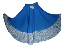 Comprar Pollera Larga Pericon Azul Jean ! Leer Medidas !! Disponible