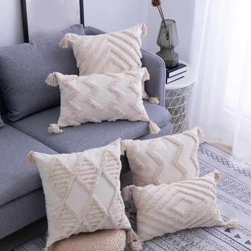 2pcs Boho Throw Pillow Fundas Fundas De Cojín De Algodón