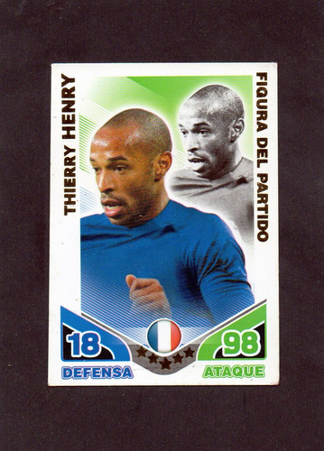 Match Attax 2010, Thierry Henry, Francia. Mira!!!!