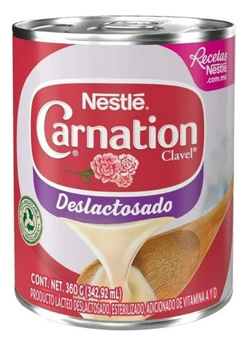2 Pza Producto Tipo Leche Carnation Clavel Deslactosado 360