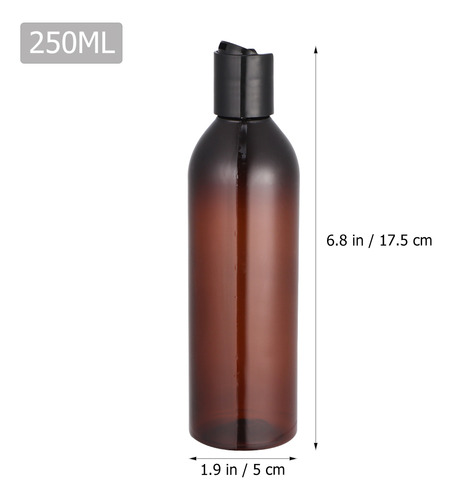 Envase Portátil Para Botellas De Viaje Con Tapa Tipo Prensa