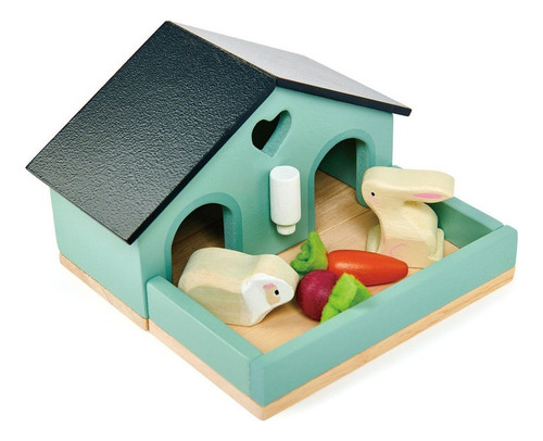 Tender Leaf Toys Casita Conejitos Juguete Niños Madera Atrix