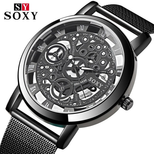 Reloj Acero Para Hombre Soxi Piñones - Detal Y Por Mayor