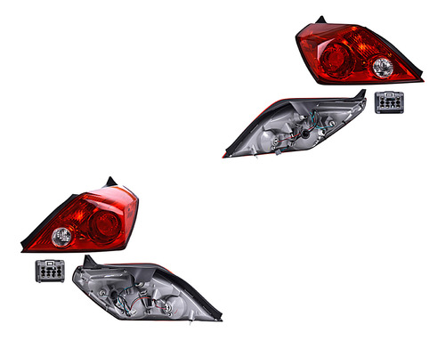 Par Juego Calaveras Nissan Altima 2008 - 2012  2p Depo Qwe