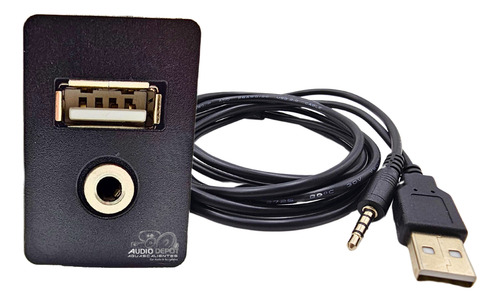 Puerto Usb Y Auxiliar Para Estereo Universal Hgpuetauxusb