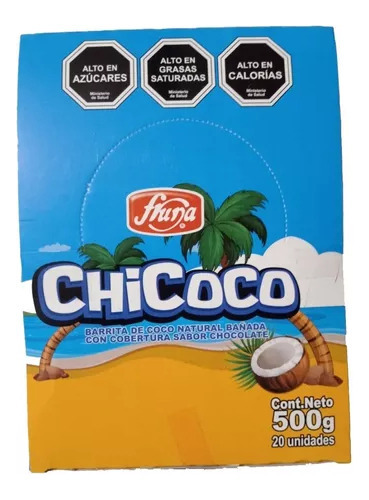 Chocolate Con Coco Chicoco Caja De 20 Unidades Fruna