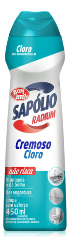 Limpador Sapólio Radium Saponáceo Cremoso original em squeeze 450ml