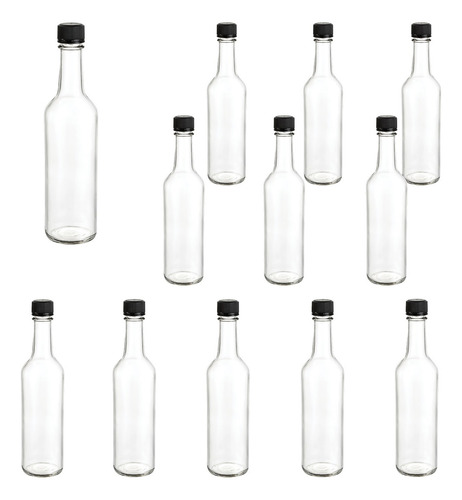 Caja 12 Piezas Botella De Vidrio Herencia 375ml