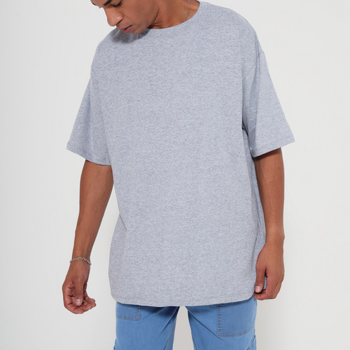 Kit 5 Camisetas Oversized Masculina 100% Algodão Gola Grossa