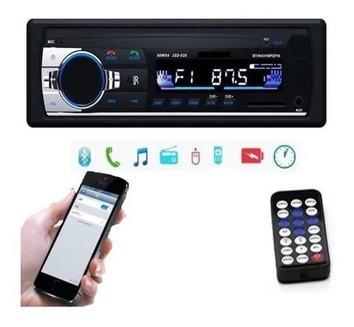 Radio Para Auto - Usb, Bluetooth Y Tarjeta De Memoria Sd 