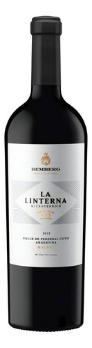 Vino Bemberg La Linterna Malbec Pedernal Caja X 6 Un