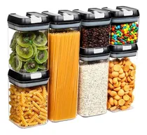 Comprar Set De 7 Frascos Herméticos Organizadores Contenedor Cocina