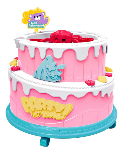 Imagem 2 de 10 de Máquina De Fazer Bolhas De Sabão Bolo De Aniversário Som Luz