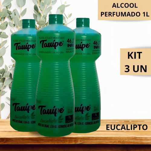 Kit 3 Tauipe Eucalipto Desinfetante Perfumado 1l
