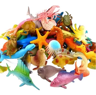 Juguetes Figuras De Animales Del Oceano 52 Piezas