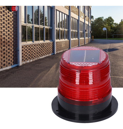 Luz De Advertencia Solar Led, Flash De Señal Roja Magnética