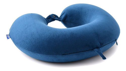 Almohada De Viaje Wanderlust Viscoelástica Memory Azul Azul