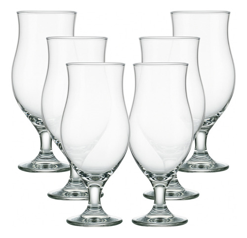 Jogo De 6 Taça De Cerveja Chopp Bebidas Conjunto Kit 6 Peças 330ml - Rei Dos Térmicos