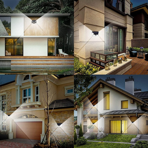 Luz De Seguridad Para El Hogar Al Aire Libre Con Sensor Sola