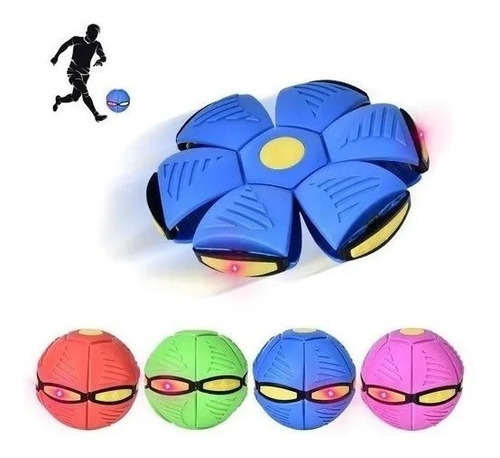 Pelota Balón Flexible Flatball Disco Luz Led Juguete Niños