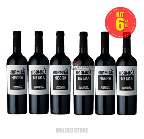 Vinho Hormiga Negra Cabernet Sauvignon 750ml Kit Caixa 6