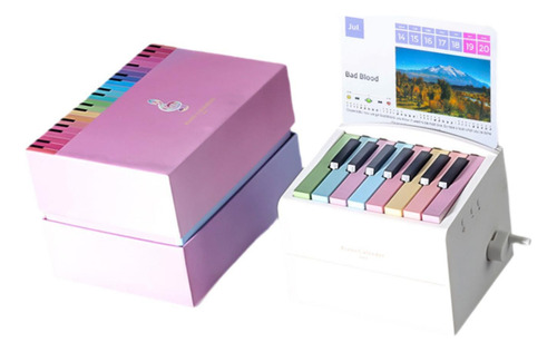 Calendario De Piano, Calendario De Escritorio, Vistoso