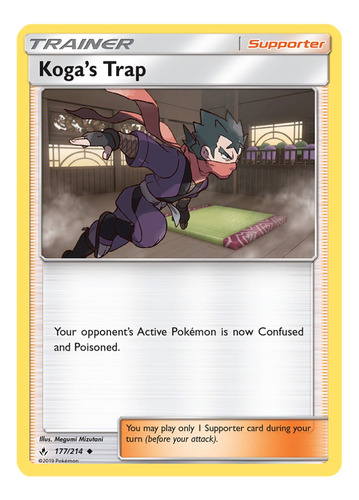 Cartas Pokemon Sun Supporter Koga Trap 177/214