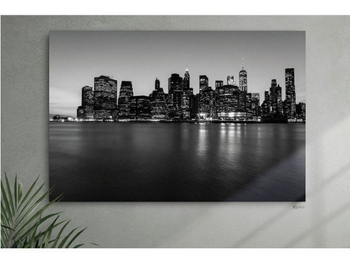 Imagen 1 de 4 de Cuadro Decorativo New York Multicolor Këssa Muebles