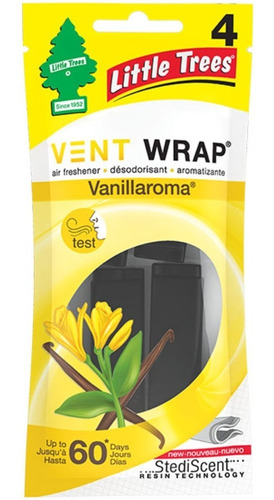 Perfumador Vent Wrap X 4 Para Ventilación Little Trees Usa