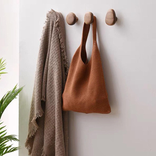 Li 4 Piezas, Ganchos De Madera For Colgar En La Pared,
