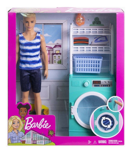 Barbie Ken Set De Lavanderia