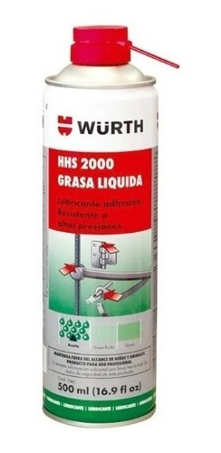Grasa Liquida 500ml Wurth (mercado Envios)