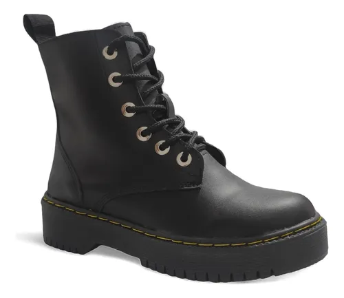 Botas Negras Largas Moda Tipo Dr Martens Workland Roqueras
