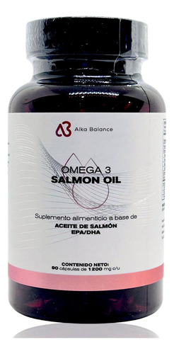 Omega 3 Aceite De Salmon Epa/dha 90 Cáps Alka Balance Sabor Sin Sabor