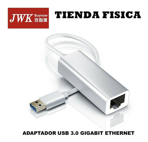 Adaptador Usb 3.0 A Red Lan Ethernet 10/100/1000 Mbps Jwk