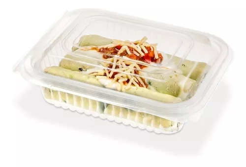 BANDEJA MICRO TAPA BISAGRA (x50) - PLASTICO PP RECICLABLE - Dunia Pol