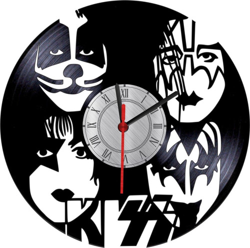 Reloj En Vinilo Lp/ Vinyl Clock Kiss