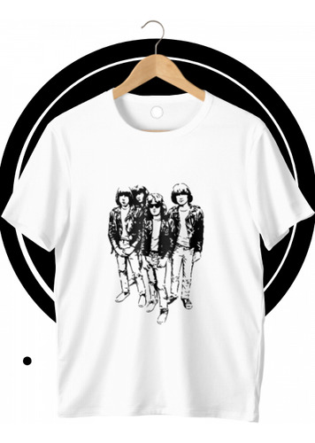 Remera Estampada Unisex The Ramones 1 (0090) Rock And Films